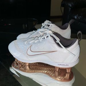 Nike White Women Lunarlon Cleets
